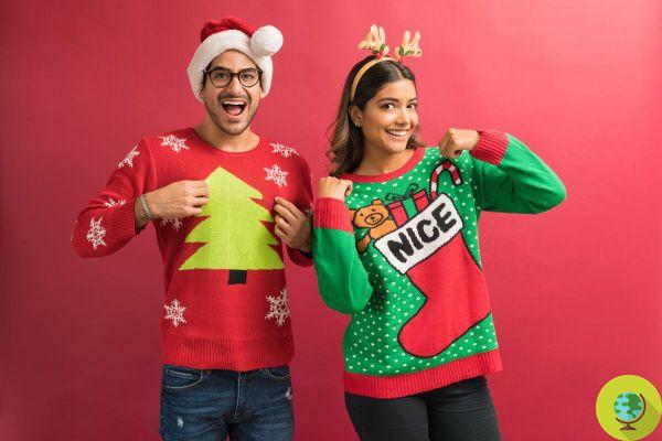 Most Christmas sweaters are made of plastic and are harming the environment