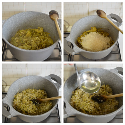 Risotto with artichokes: the quick and easy recipe