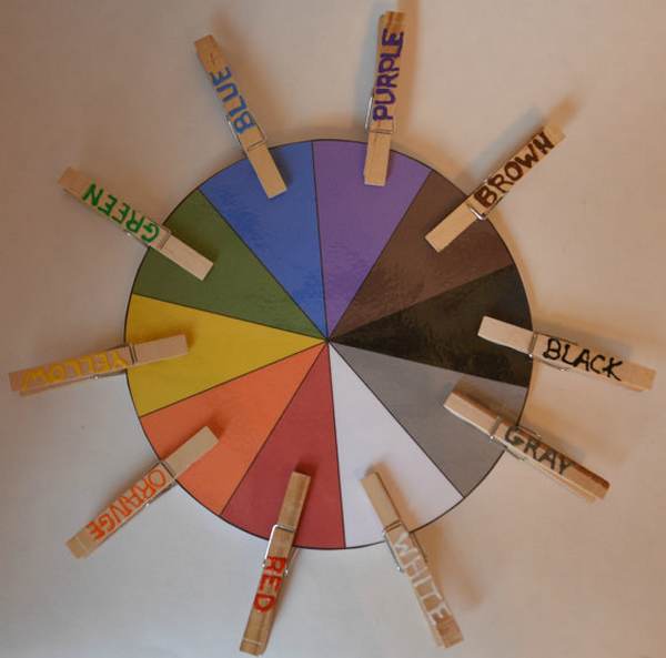 Méthode Montessori : comment fabriquer la roue pour apprendre les couleurs