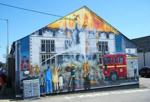 Arte de rua: Invergordon, a cidade do petróleo reconstruída graças às cores