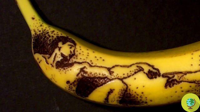 Tatuagens de banana: pintura em bananas