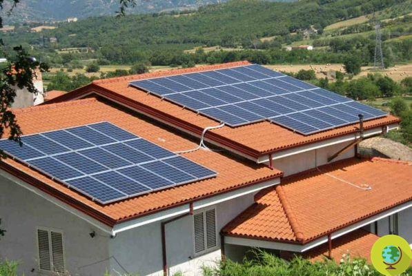 Fotovoltaica: -5% calefacción gracias a paneles solares en el techo