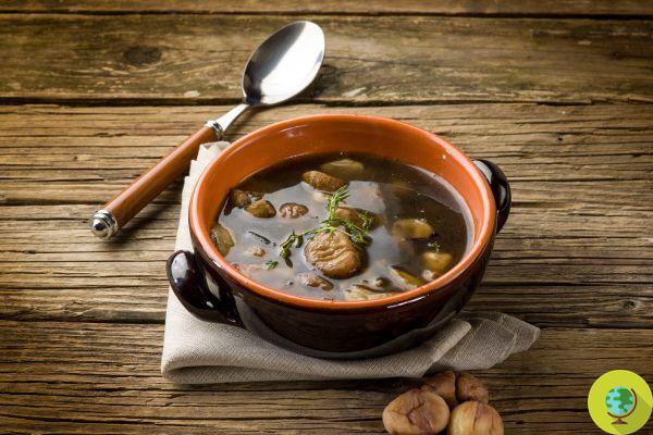 Sopa de castañas, espelta y patatas: la receta perfecta para calentar el otoño