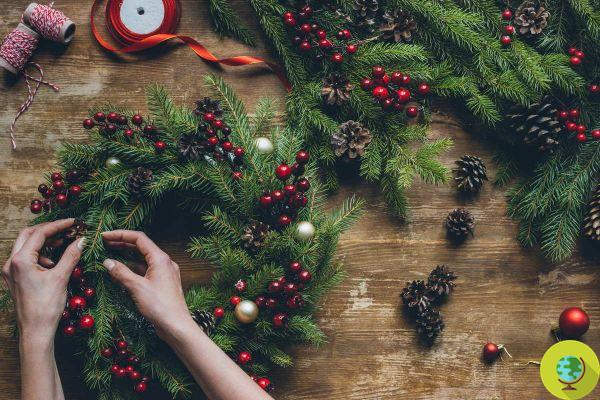 Reciclagem criativa: use o que você tem em casa para fazer uma guirlanda de Natal impressionante