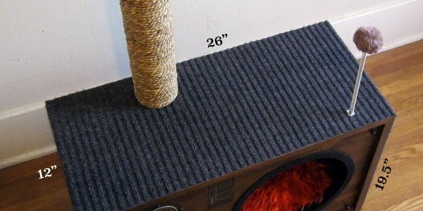 How to build a cat house from an old speaker (PHOTO)