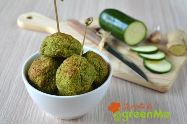 Zucchini meatballs with ginger