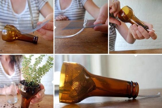 Comment faire des pots auto-arrosants à partir de bouteilles en verre (ou en plastique)