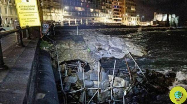 Mauvais temps: l'arc Bourbon s'effondre à Naples, témoignage précieux de l'ancienne jetée