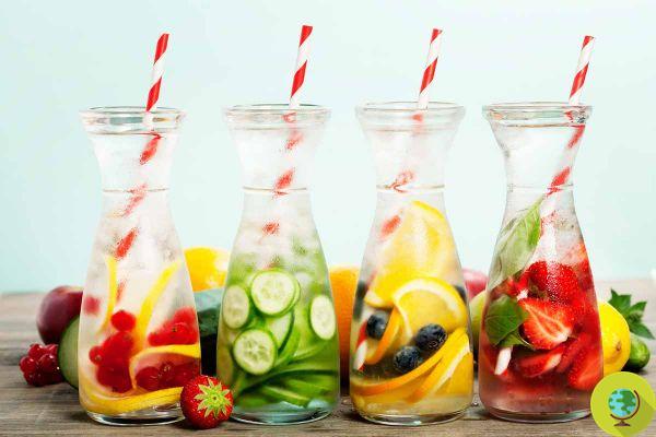 Detox water: the best flavored water against water retention according to the nutritionist