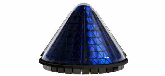 V3Solar: la fotovoltaica rotativa en forma de cono 20 veces más eficiente
