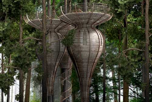 Roost Treehouse: the tree house inspired by elves