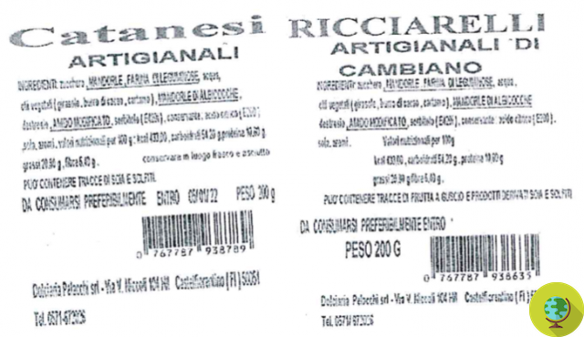 Maxi recall of ricciarelli and catanesi: allergen risk not declared on the label