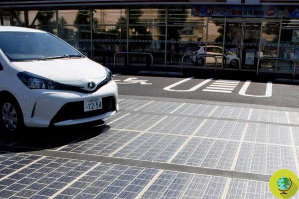 Tokyo installs solar roads that produce energy for the 2020 Olympics