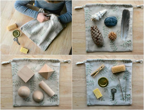 Montessori method: the do-it-yourself mystery box to learn to recognize objects
