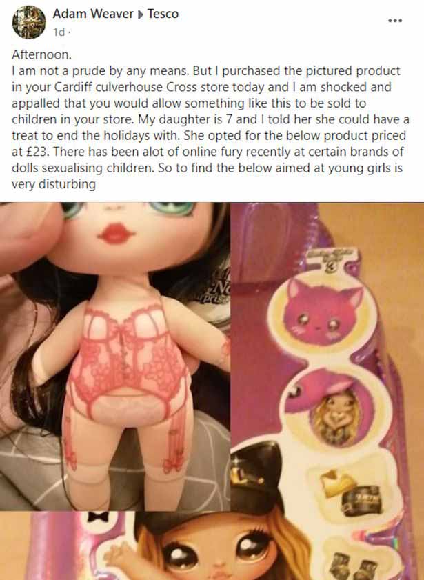 Tesco retire sa poupée après les protestations des supermarchés pour avoir vendu des jouets 