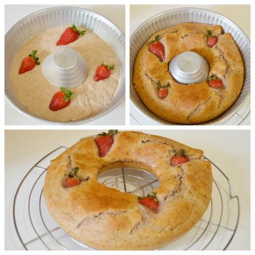 Strawberry donut: soft and delicious recipe without butter
