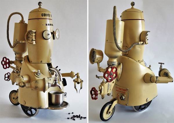 Les merveilleuses sculptures steampunk créées avec des déchets