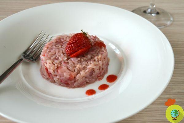 Strawberry risotto [vegan recipe]