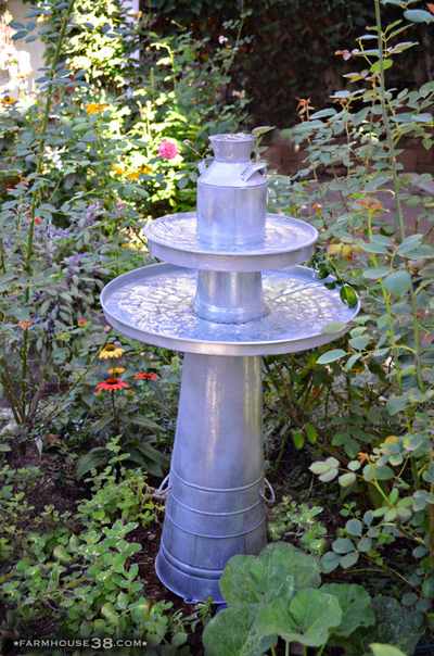 10 fontane da giardino fai-da-te at zero cost dai rifiuti