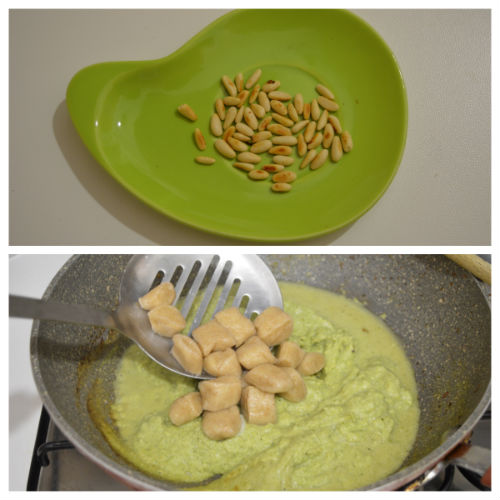 Ñoquis con pesto de brócoli (receta sin patatas)