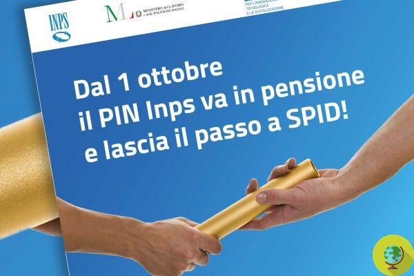 Goodbye PIN from 1 October: to access the INPS site you will need the SPID
