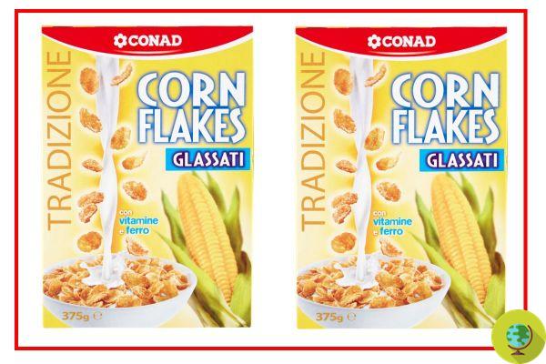 Conad retira copos de maíz por alérgenos no declarados en la etiqueta