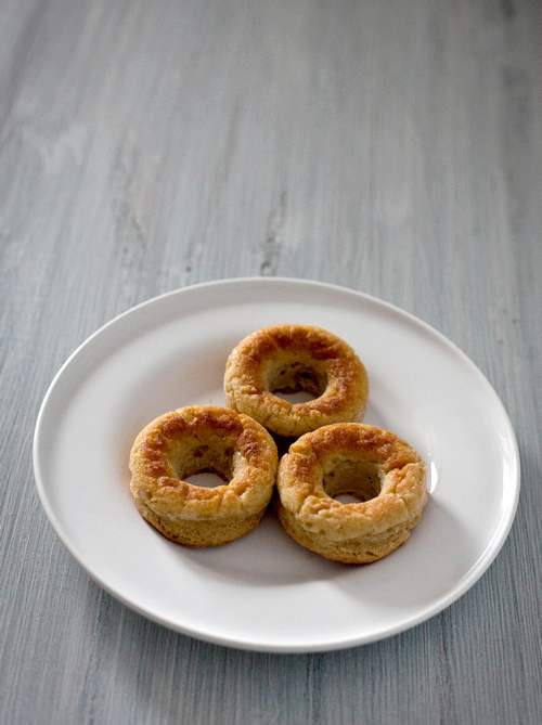 Savory baked potato donuts