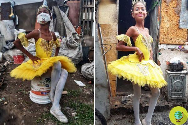 A menina de 9 anos que mora em um barraco e sonha em se tornar bailarina finalmente terá um lar