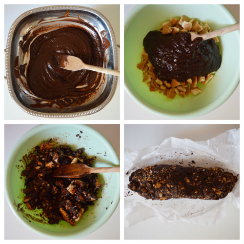 Salami au chocolat : la recette sans oeufs et sans sucres ajoutés
