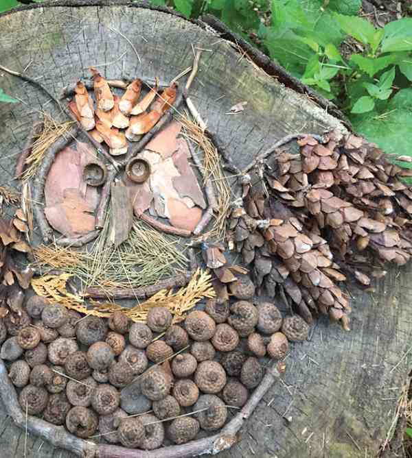 Leaves, pine cones and pine needles: how I make you wonderful recycled works created for children (PHOTO)