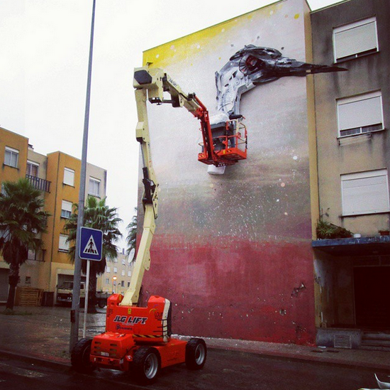 Street Art: el artista portugués que transforma los residuos en fantásticas esculturas urbanas