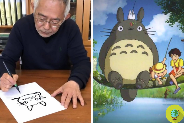 Toshio Suzuki enseigne aux enfants comment dessiner Totoro - Tutoriel Studio Ghibli