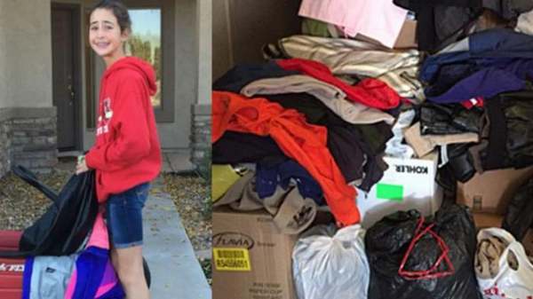 Makenna, the 12-year-old girl who gives coats to the homeless to protect them from the cold (PHOTO)