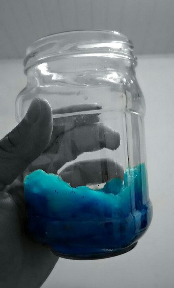 Creative recycling glass jars: how to create a fantastic nebula (PHOTO)