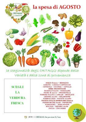 Fruits et légumes de saison : shopping du mois d'août