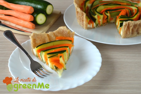 Savory pies: carrot and zucchini tart [recipe without butter]