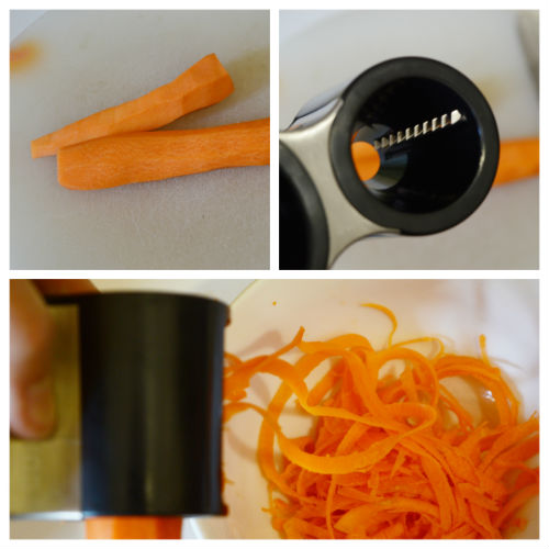 Spaghettis de carottes au pesto de basilic et pistache [recette cru rapide et fraîche]