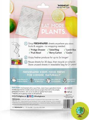 FreshPaper: el papel que ayuda a conservar frutas y verduras