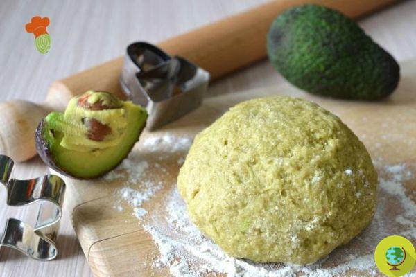 Light shortcrust pastry with avocado [recipe without butter]