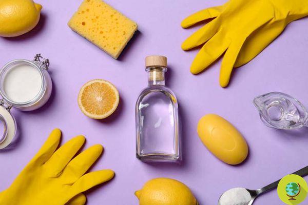 El vinagre, el bicarbonato y el limón contaminan menos que los detergentes industriales. Confirmación en un estudio