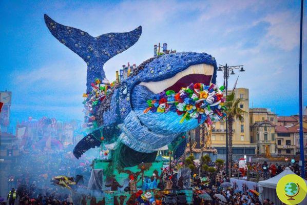 Carnaval 2011 : défilés de Greenpeace à Viareggio pour défendre le sanctuaire des cétacés