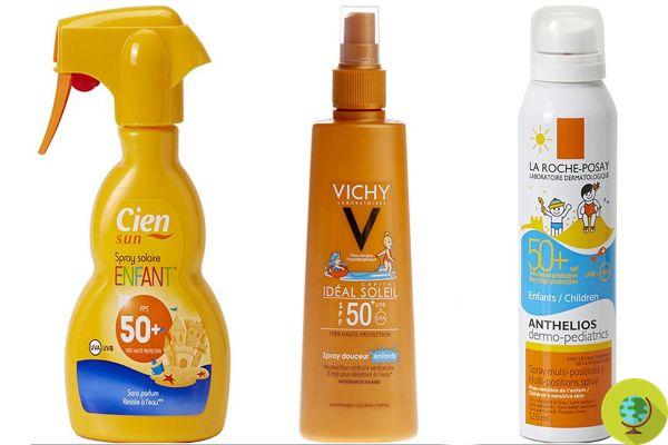 Sun creams: if exposed to chlorine they can release toxic substances