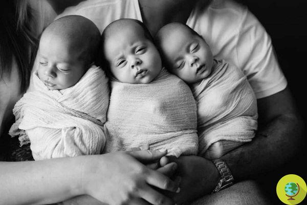 Elle donne naissance à des triplés identiques : la probabilité que cela se produise est d'une naissance sur 200 millions