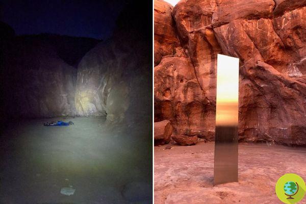 The monolith discovered a few days ago in the Utah desert has mysteriously disappeared