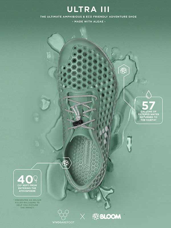 Ultra III, the world's first sneakers made of algae