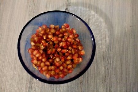 Tartas de frutas de granada (receta vegana)