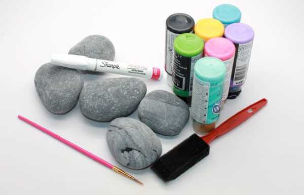 Como colorir as pedras para colocar um bom humor