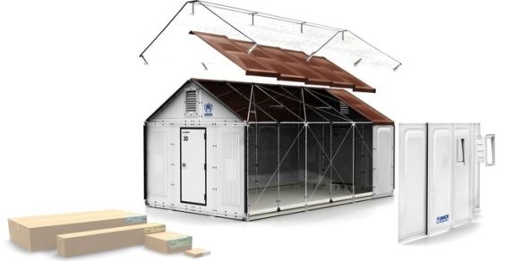 Rhu: las cabañas 'solares' de IKEA para refugiados