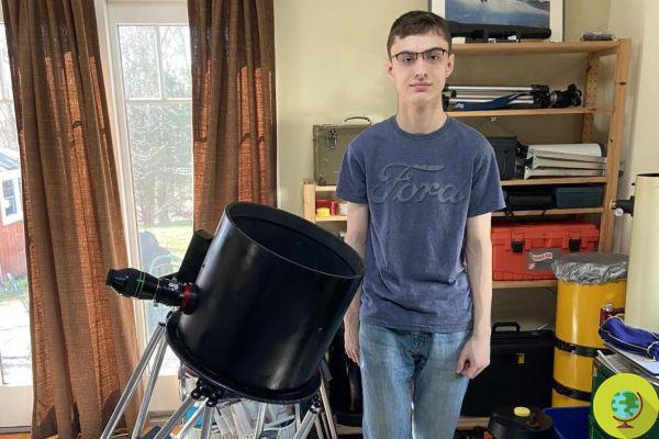 Niño autista de 17 años construye solo un telescopio más potente que el del observatorio de su ciudad natal