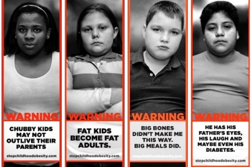 Obesidade infantil: campanha de choque 